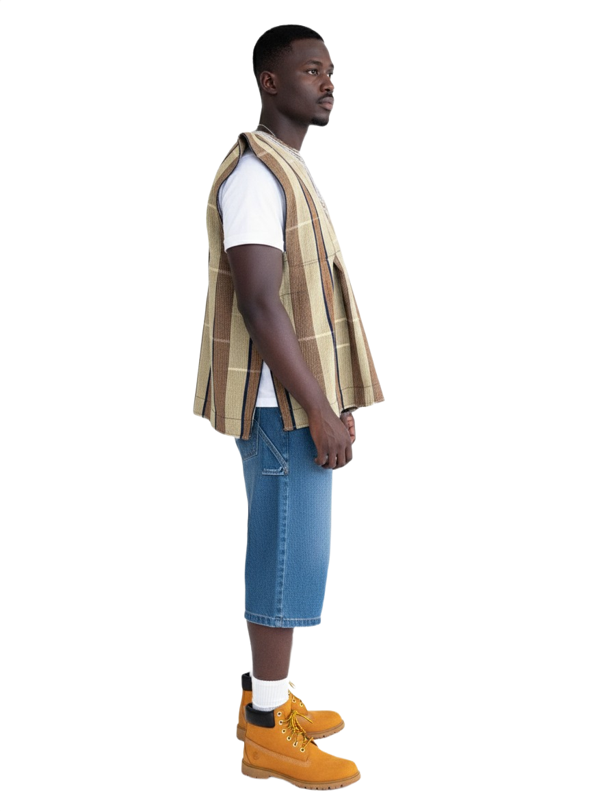 Natural Brown Handwoven Batakari Fugu