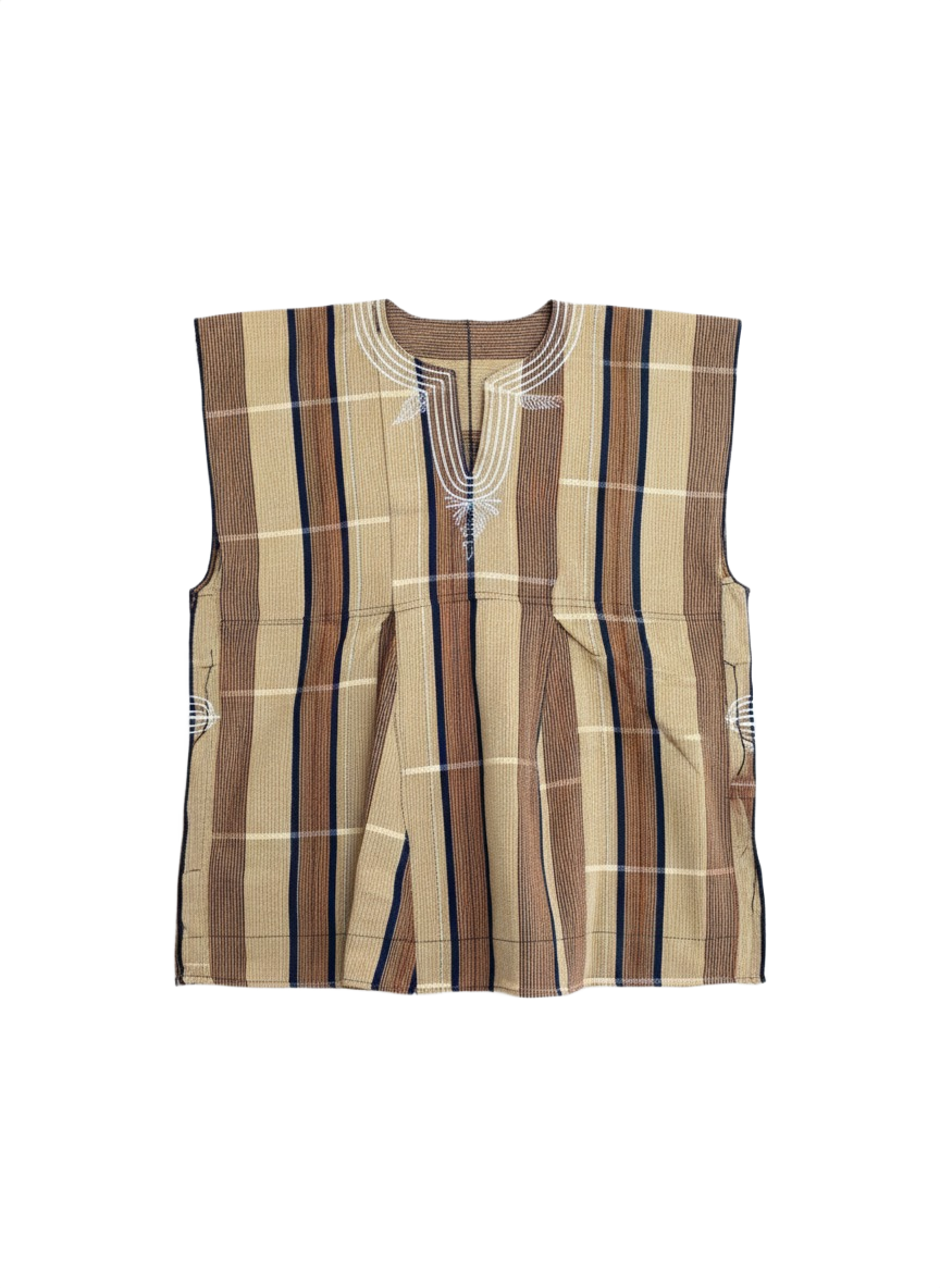 Natural Brown Handwoven Batakari Fugu