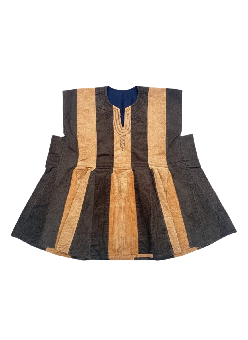 Brown & Caramel Corduroy Batakari Fugu