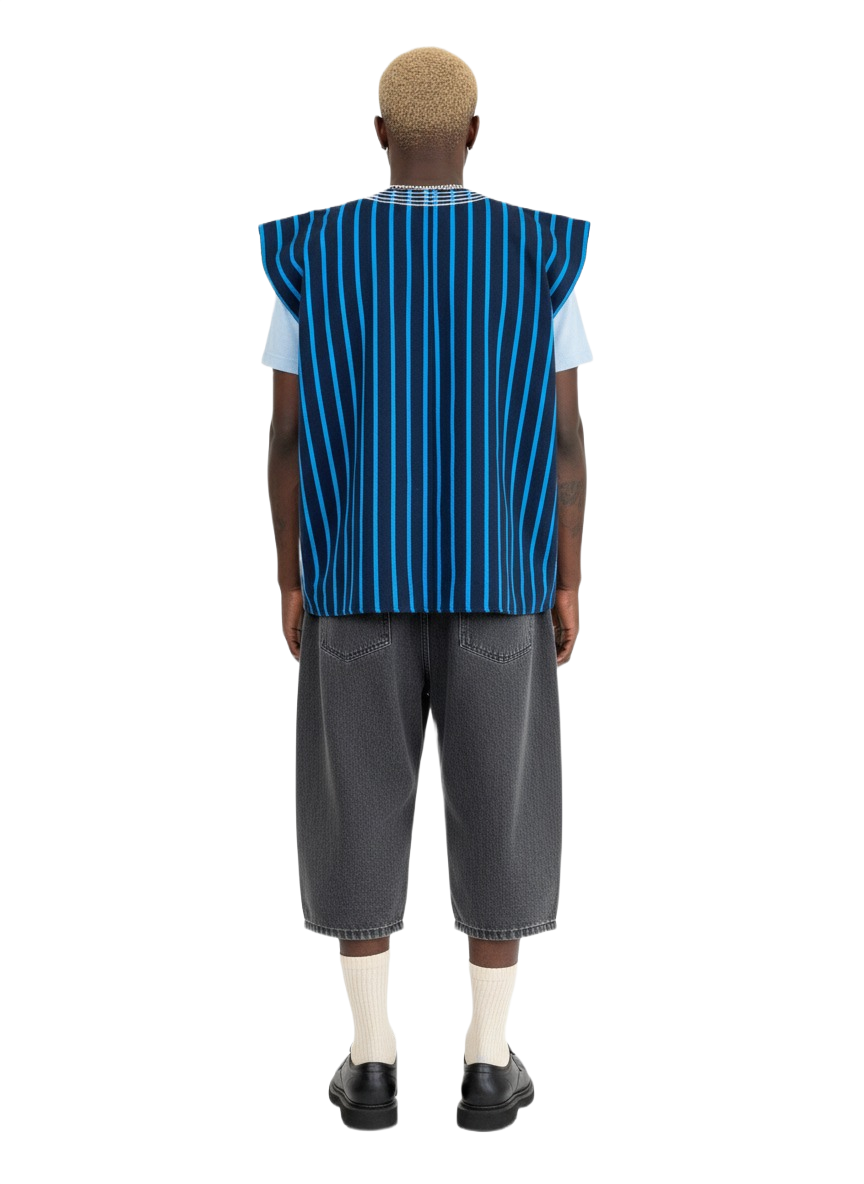 Double Blue Navy Handwoven Batakari Fugu