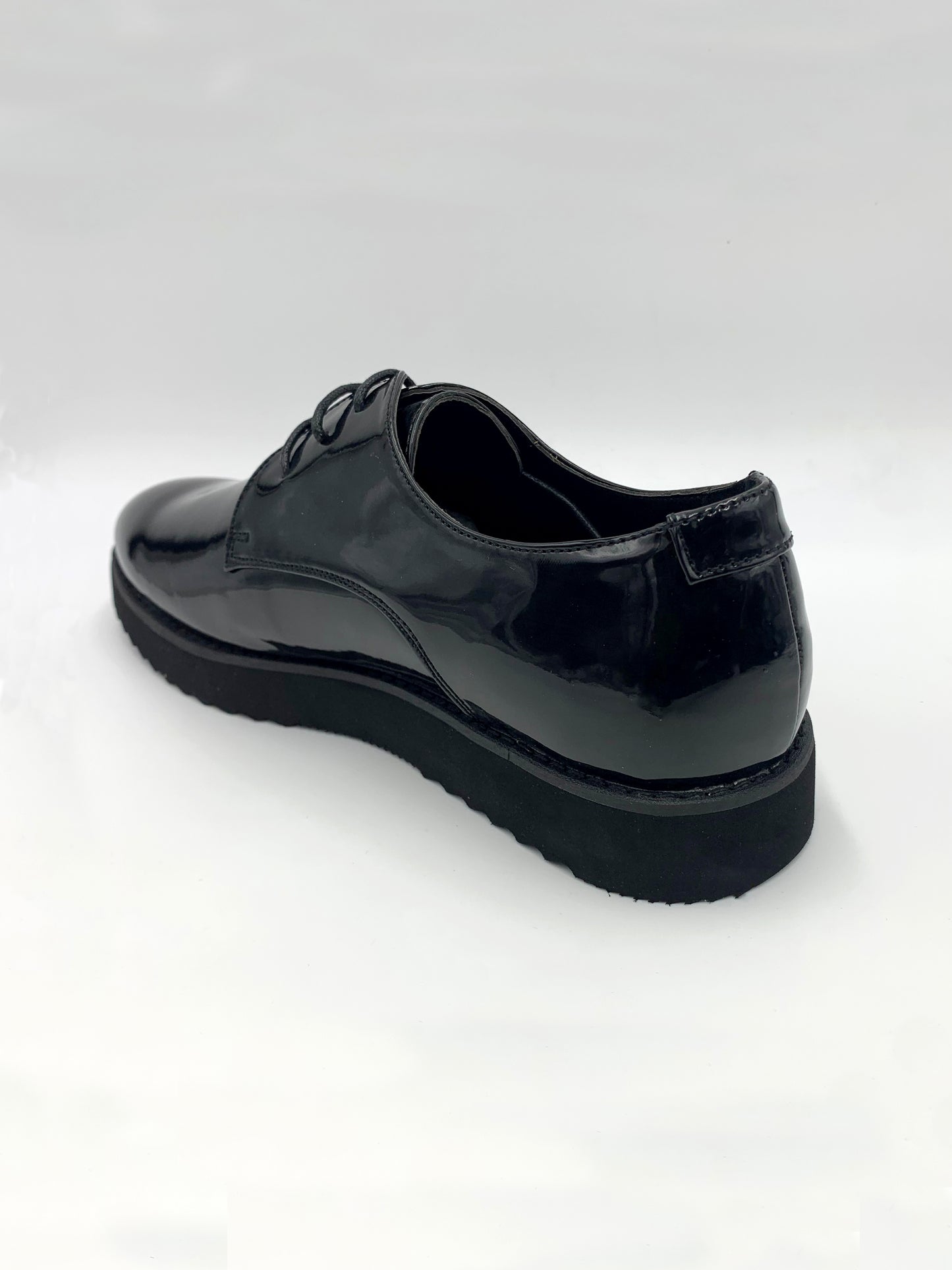 Black Patent Chunky Sole Brogues